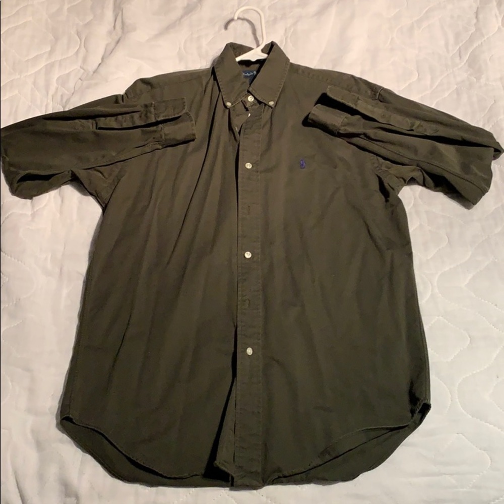 Army green Ralph Lauren button up